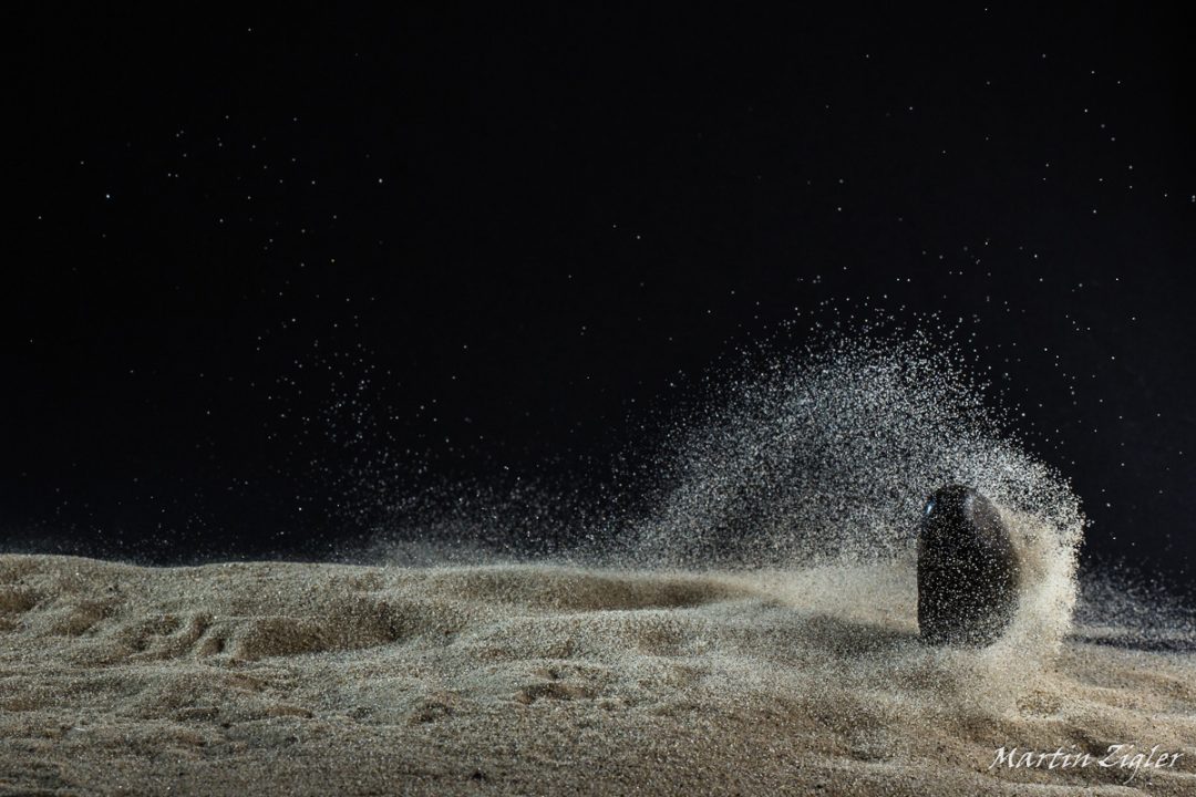 Einschlag eines Steines