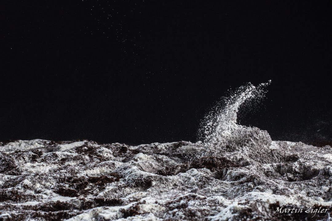 Einschlag eines Steines